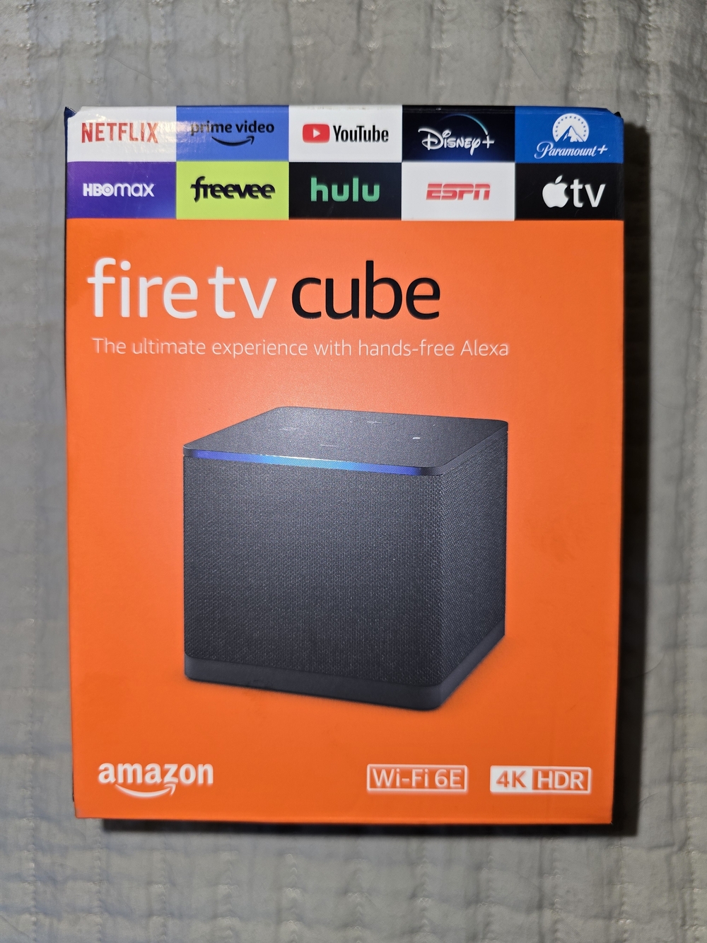 Amazon Fire TV Cube - Black and Blue Accent